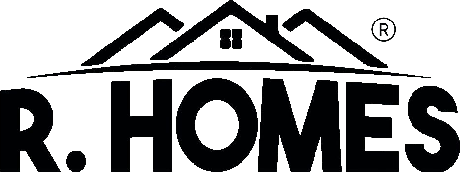 A green background with the word home written in black.