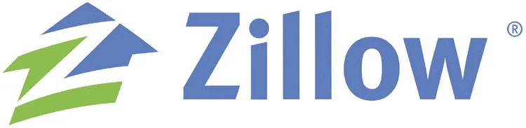 A blue and white logo for zills